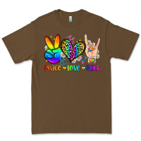 Cacao peace love rock Premium Tee - Zillion Design Studio