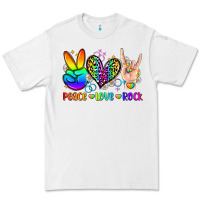 White peace love rock Premium Tee - Zillion Design Studio