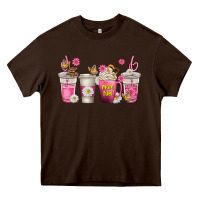 Chocolate Brown mom fuel coffee cups Heavy Core Tee - texasbilliewilder