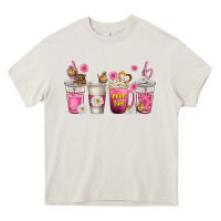 Cream mom fuel coffee cups Heavy Core Tee - texasbilliewilder