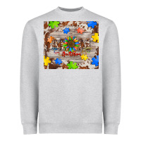 Heather Grey autism mom Heavyweight Sweatshirt - BarkalooDesign