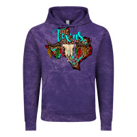 Cloud Purple bullskull texas map Vintage Hoodie - JahusDesignShop