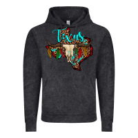 Vintage Black bullskull texas map Vintage Hoodie - JahusDesignShop