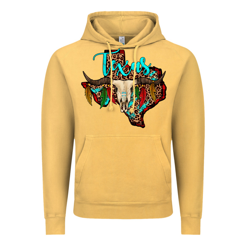 Bullskull Texas Map Vintage Hoodie by JahusDesignShop | Teevron
