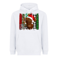 White Merry Christmas Cow Heavyweight Hoodie - Bettercallsaul