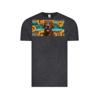 Vintage Black western chocolate labrador license plate Vintage Tee - Artiststas