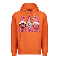 Carrot Happy holidays with gnomes Premium Hoodie - NancyCooperArtShop