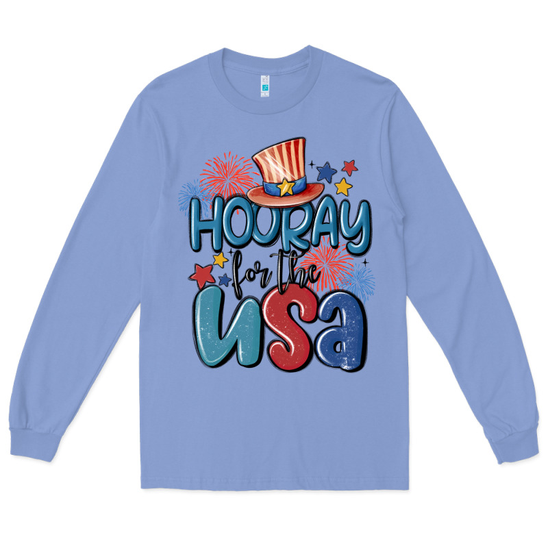 Hooray For The Usa Long Sleeve Tee by MaliasSmallBusiness | Teevron