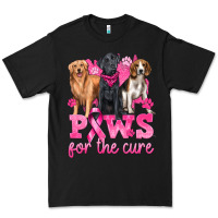 Black Paws For The Cure Premium Tee - texasbilliewilder