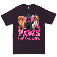 Plum Paws For The Cure Premium Tee - texasbilliewilder