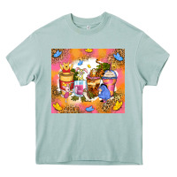 Arona cartoon characters coffee cups Heavy Core Tee - Zillion Design Studio