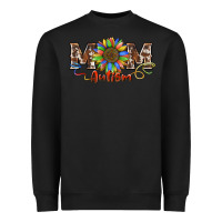 Black autism mom Heavyweight Sweatshirt - BarkalooDesign
