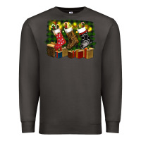 Smoke Christmas Santa Socks Premium Sweatshirt - RanaPortraitStore