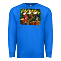 True Royal Christmas Santa Socks Premium Sweatshirt - RanaPortraitStore