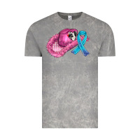 Cloud Rock cowboy hat and cancer ribbon Vintage Tee - AdoDesignShop