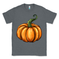 Charcoal Heather pumpkin Classic Tee - BarkalooDesign
