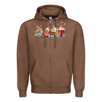 Chestnut Nurse Coffee Cups Zipper Hoodie - MaliasSmallBusiness