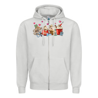 Dove Grey Nurse Coffee Cups Zipper Hoodie - MaliasSmallBusiness
