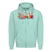Seafoam Nurse Coffee Cups Zipper Hoodie - MaliasSmallBusiness