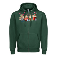 Sports Green Nurse Coffee Cups Zipper Hoodie - MaliasSmallBusiness