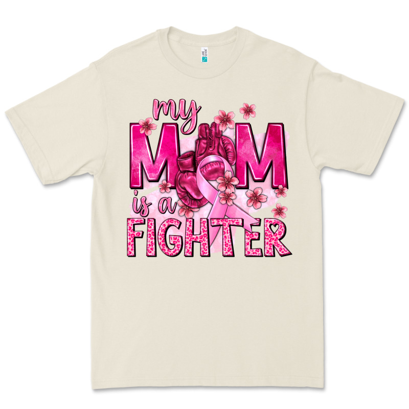 My Mom Is A Fighter With Ribbon Premium Tee by texasbilliewilder | Teevron