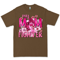 Cacao My Mom Is a Fighter with Ribbon Premium Tee - texasbilliewilder