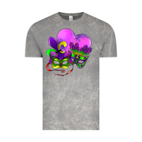 Cloud Rock mardi gras heart and mask Vintage Tee - AdoDesignShop