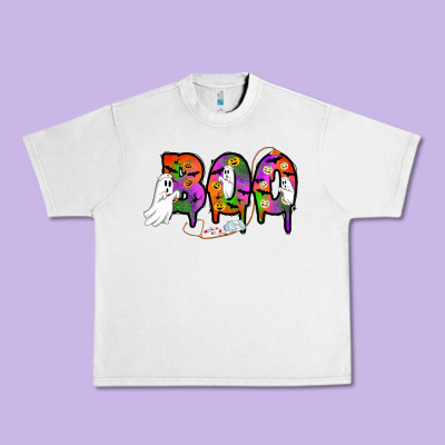Halloween Boo Urban Heavy Tee Designed By Adodesignshop