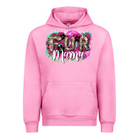 Fuchsia Pink Fur mama mother's day Urban Hoodie - HowdyJamesFarm