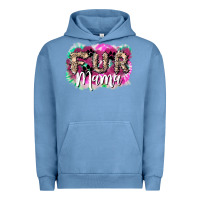 Pigment Pebble Blue Fur mama mother's day Urban Hoodie - HowdyJamesFarm