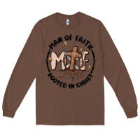 Chestnut man of faith Long Sleeve Tee - MaliasSmallBusiness