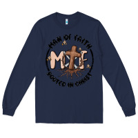 Navy man of faith Long Sleeve Tee - MaliasSmallBusiness