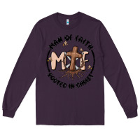 Plum man of faith Long Sleeve Tee - MaliasSmallBusiness