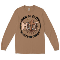 Toasted Coconut man of faith Long Sleeve Tee - MaliasSmallBusiness