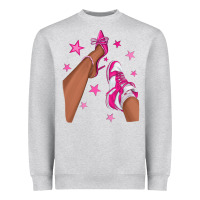 Heather Grey afro sneakers and heels Heavyweight Sweatshirt - NancyCooperArtShop