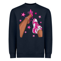 Navy afro sneakers and heels Heavyweight Sweatshirt - NancyCooperArtShop