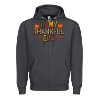 Smoke In My Thankful Era Zipper Hoodie - MaliasSmallBusiness