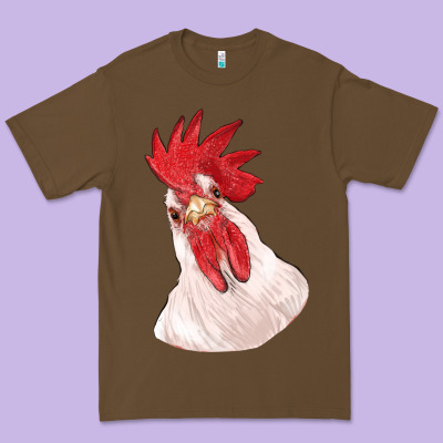 Silly Chicken Head Premium Tee Designed By Ranaportraitstore