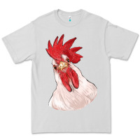 Dove Grey silly chicken head Premium Tee - RanaPortraitStore