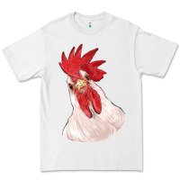 White silly chicken head Premium Tee - RanaPortraitStore