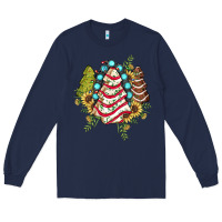 Navy little debbie tree cakes sunflower gemstone Long Sleeve Tee - JahusDesignShop