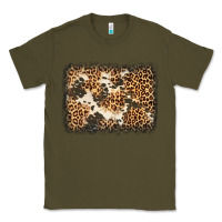 Army Green distressed leopard cowhide background Classic Tee - Jasminsmagicworld