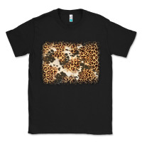 Black distressed leopard cowhide background Classic Tee - Jasminsmagicworld