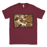 Burgundy distressed leopard cowhide background Classic Tee - Jasminsmagicworld