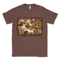 Chestnut distressed leopard cowhide background Classic Tee - Jasminsmagicworld