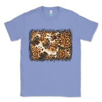 Colony Blue distressed leopard cowhide background Classic Tee - Jasminsmagicworld