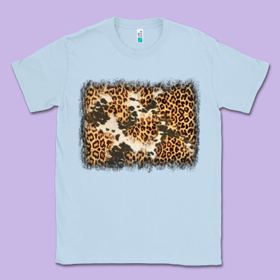 Distressed Leopard Cowhide Background Classic Tee Designed By Jasminsmagicworld