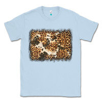 Dusty Blue distressed leopard cowhide background Classic Tee - Jasminsmagicworld