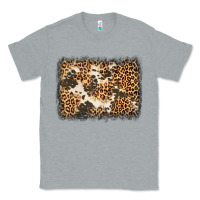 Heather Grey distressed leopard cowhide background Classic Tee - Jasminsmagicworld