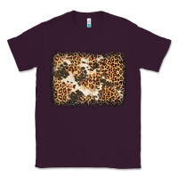 Plum distressed leopard cowhide background Classic Tee - Jasminsmagicworld